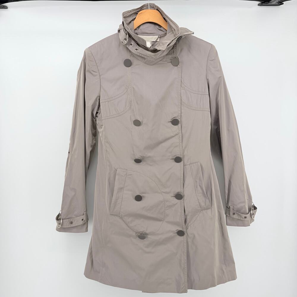 Stella McCartney Vintage Archive 2007 Double Breasted Trench Coat sz 4 Designer